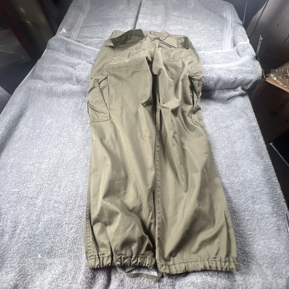 Levis 94 Baggy Pants Womens 30‎ 32x30  Olive Green Cargo Baggy Loose Y2K